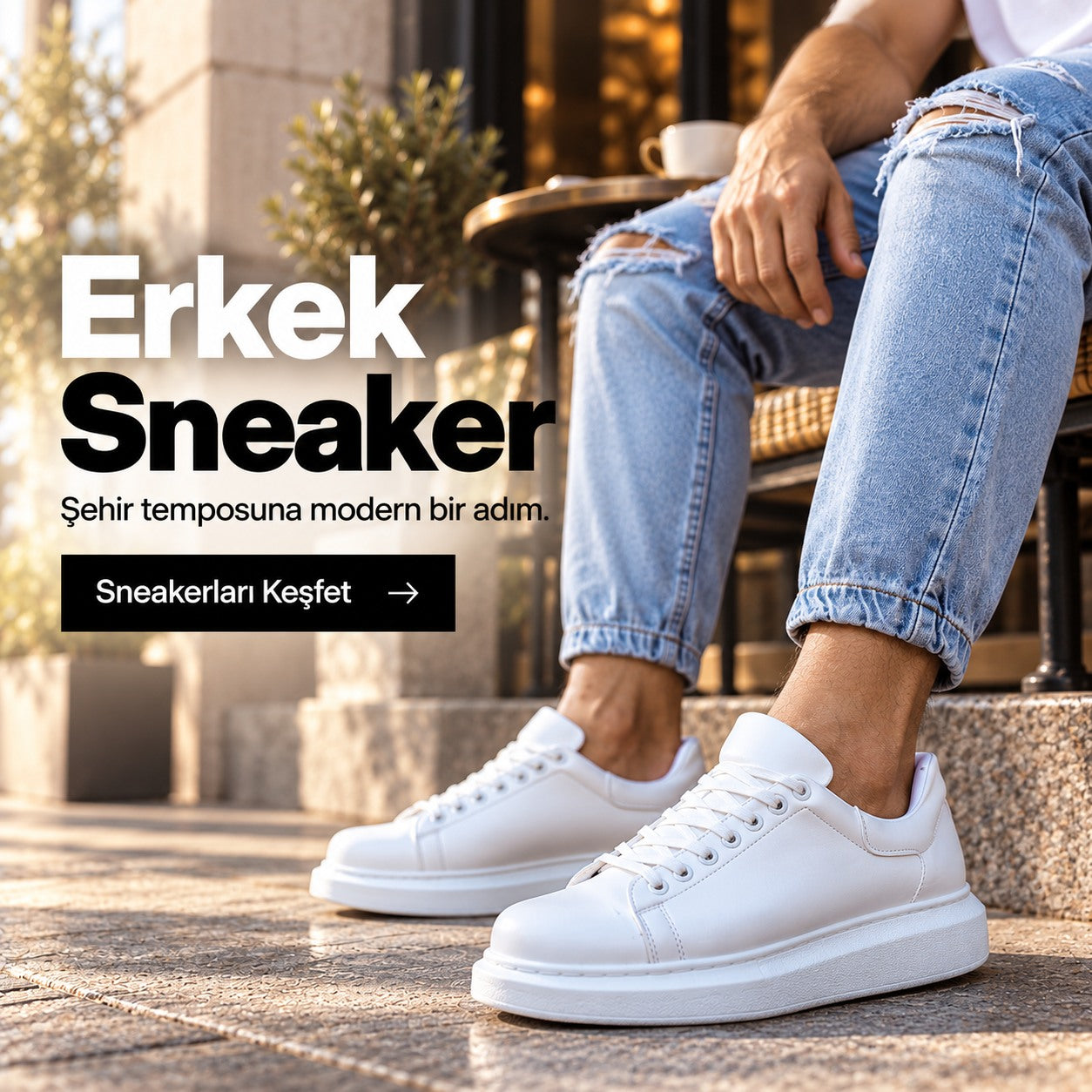 Erkek sneaker koleksiyonu