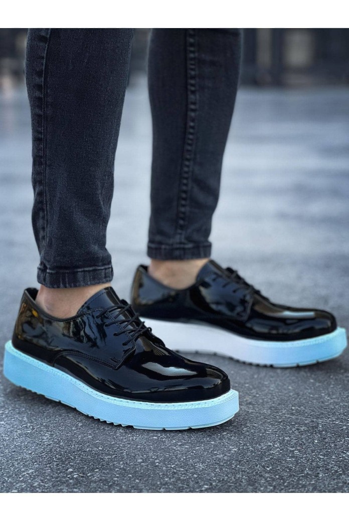 CH001 Classic Lace Erkek Günlük Bağcıklı Rugan Klasik Ayakkabı RBT - Siyah CH001 Classic Lace Erkek Günlük Bağcıklı Rugan Klasik Ayakkabı RBT - Siyah