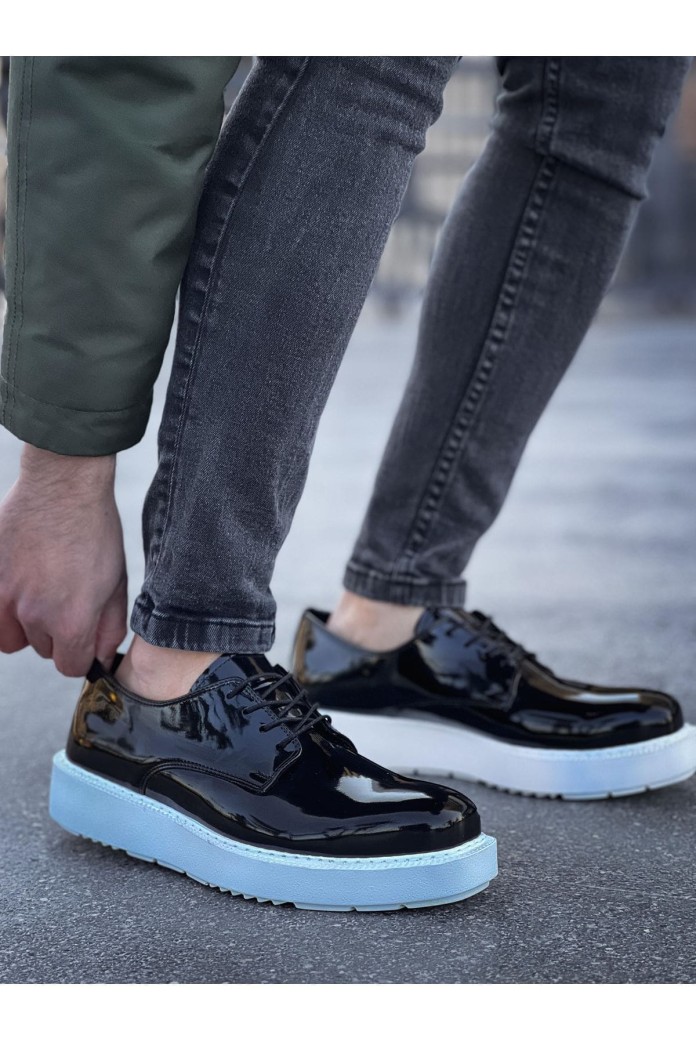 CH001 Classic Lace Erkek Günlük Bağcıklı Rugan Klasik Ayakkabı RBT - Siyah CH001 Classic Lace Erkek Günlük Bağcıklı Rugan Klasik Ayakkabı RBT - Siyah