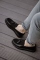 CH002 Loafer Verniciata Erkek Günlük Bağcıksız Corcik Rugan Süet Klasik Ayakkabı RSST - Siyah