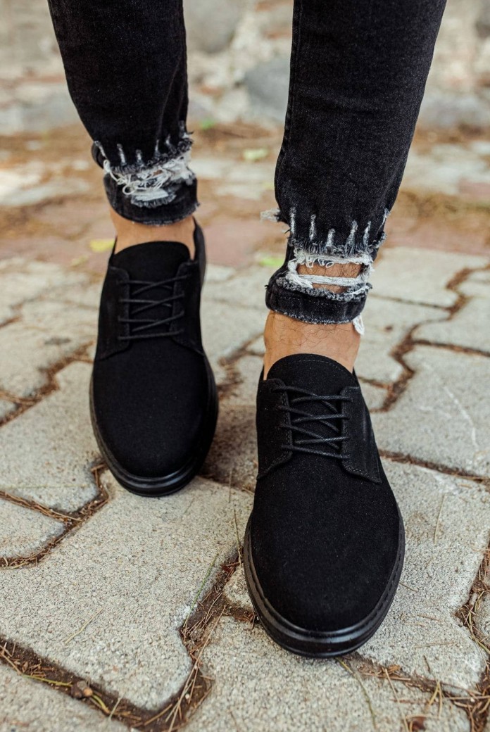 CH003 Comoscio Classico Erkek Günlük Bağcıklı Süet Klasik Ayakkabı CST - Siyah CH003 Comoscio Classico Erkek Günlük Bağcıklı Süet Klasik Ayakkabı CST - Siyah