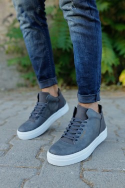 CH004 Hide Erkek Günlük Bağcıklı Cilt Spor Sneaker Ayakkabı CBT - Antrasit CH004 Hide Erkek Günlük Bağcıklı Cilt Spor Sneaker Ayakkabı CBT - Antrasit