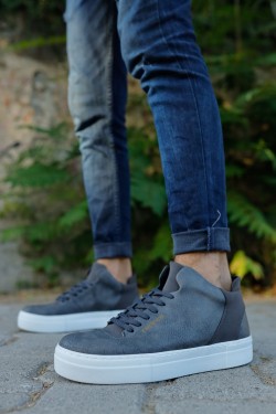 CH004 Hide Erkek Günlük Bağcıklı Cilt Spor Sneaker Ayakkabı CBT - Antrasit CH004 Hide Erkek Günlük Bağcıklı Cilt Spor Sneaker Ayakkabı CBT - Antrasit