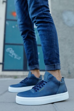 CH004 Hide Erkek Günlük Bağcıklı Cilt Spor Sneaker Ayakkabı CBT - Lacivert CH004 Hide Erkek Günlük Bağcıklı Cilt Spor Sneaker Ayakkabı CBT - Lacivert