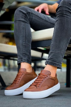 CH015 First Edition Erkek Günlük Bağcıklı Cilt Spor Sneaker Ayakkabı CBT - Taba CH015 First Edition Erkek Günlük Bağcıklı Cilt Spor Sneaker Ayakkabı CBT - Taba
