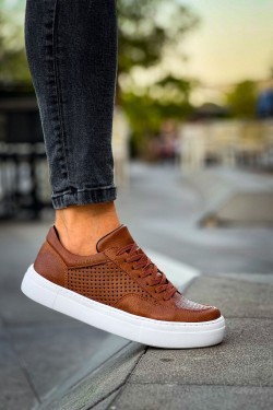 CH015 First Edition Erkek Günlük Bağcıklı Cilt Spor Sneaker Ayakkabı CBT - Taba CH015 First Edition Erkek Günlük Bağcıklı Cilt Spor Sneaker Ayakkabı CBT - Taba