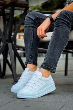 CH040 C-Rey Erkek Günlük Bağcıklı Cilt Spor Sneaker Ayakkabı CBT - Beyaz CH040 C-Rey Erkek Günlük Bağcıklı Cilt Spor Sneaker Ayakkabı CBT - Beyaz