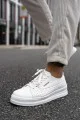 CH043 Cowien Erkek Günlük Bağcıklı Cilt Spor Sneaker Ayakkabı CBT - Beyaz