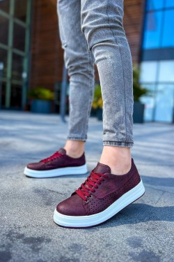 CH043 Cowien Erkek Günlük Bağcıklı Cilt Spor Sneaker Ayakkabı CBT -  Bordo CH043 Cowien Erkek Günlük Bağcıklı Cilt Spor Sneaker Ayakkabı CBT -  Bordo