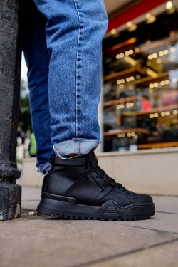 CH057 Ghost Line Erkek Spor Günlük Bağcıklı Cilt Bot CSST - Siyah CH057 Ghost Line Erkek Spor Günlük Bağcıklı Cilt Bot CSST - Siyah