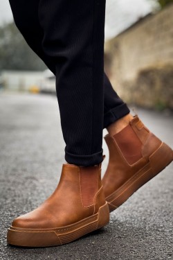 CH069 Harmany Erkek Spor Günlük Bağcıksız Cilt Bot CTT - Taba CH069 Harmany Erkek Spor Günlük Bağcıksız Cilt Bot CTT - Taba