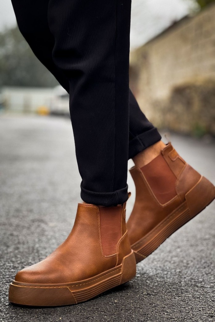 CH069 Harmany Erkek Spor Günlük Bağcıksız Cilt Bot CTT - Taba CH069 Harmany Erkek Spor Günlük Bağcıksız Cilt Bot CTT - Taba