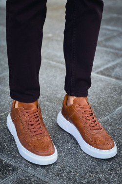 CH087 Kenton Erkek Günlük Bağcıklı Cilt Spor Sneaker Ayakkabı CBT - Taba CH087 Kenton Erkek Günlük Bağcıklı Cilt Spor Sneaker Ayakkabı CBT - Taba