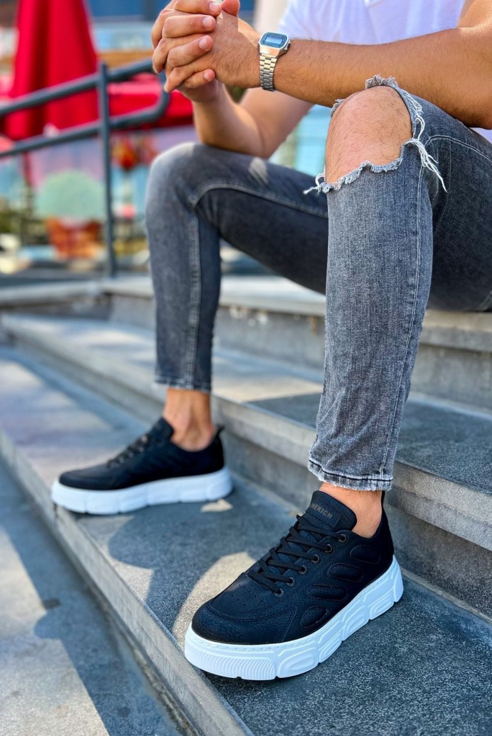 CH105 Cronus Erkek Günlük Bağcıklı Cilt Spor Sneaker Ayakkabı CBT - Siyah CH105 Cronus Erkek Günlük Bağcıklı Cilt Spor Sneaker Ayakkabı CBT - Siyah