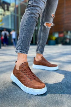 CH105 Cronus Erkek Günlük Bağcıklı Cilt Spor Sneaker Ayakkabı CBT - Taba CH105 Cronus Erkek Günlük Bağcıklı Cilt Spor Sneaker Ayakkabı CBT - Taba