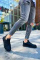 CH105 Cronus Erkek Günlük Bağcıklı Cilt Spor Sneaker Ayakkabı CST - Siyah CH105 Cronus Erkek Günlük Bağcıklı Cilt Spor Sneaker Ayakkabı CST - Siyah
