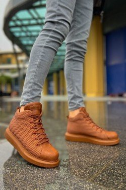 CH111 Milano Erkek Spor Günlük Bağcıklı Cilt Bot CTT - Taba CH111 Milano Erkek Spor Günlük Bağcıklı Cilt Bot CTT - Taba