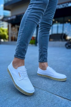 CH117 Stamina Nuova Erkek Günlük Bağcıklı Hasır Taban Cilt Klasik Ayakkabı CHT - Beyaz CH117 Stamina Nuova Erkek Günlük Bağcıklı Hasır Taban Cilt Klasik Ayakkabı CHT - Beyaz