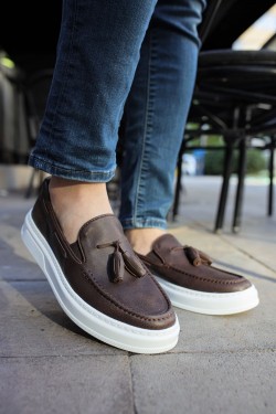 CH127 Loafer-X Erkek Günlük Bağcıksız Corcik Cilt Klasik Ayakkabı CBT - Kahverengi CH127 Loafer-X Erkek Günlük Bağcıksız Corcik Cilt Klasik Ayakkabı CBT - Kahverengi