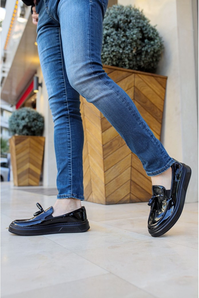 CH127 Loafer-X Erkek Günlük Bağcıksız Corcik Rugan Klasik Ayakkabı RST - Siyah CH127 Loafer-X Erkek Günlük Bağcıksız Corcik Rugan Klasik Ayakkabı RST - Siyah