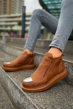 CH133 Coccodrillo Erkek Spor Günlük Fermuarlı Cilt Bot CTT - Taba CH133 Coccodrillo Erkek Spor Günlük Fermuarlı Cilt Bot CTT - Taba