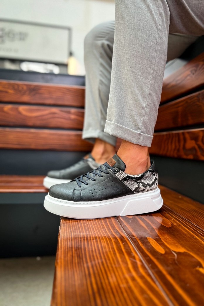 CH145 Sauerbergg Erkek Günlük Bağcıklı Cilt Spor Sneaker Ayakkabı CBT - Antrasit CH145 Sauerbergg Erkek Günlük Bağcıklı Cilt Spor Sneaker Ayakkabı CBT - Antrasit