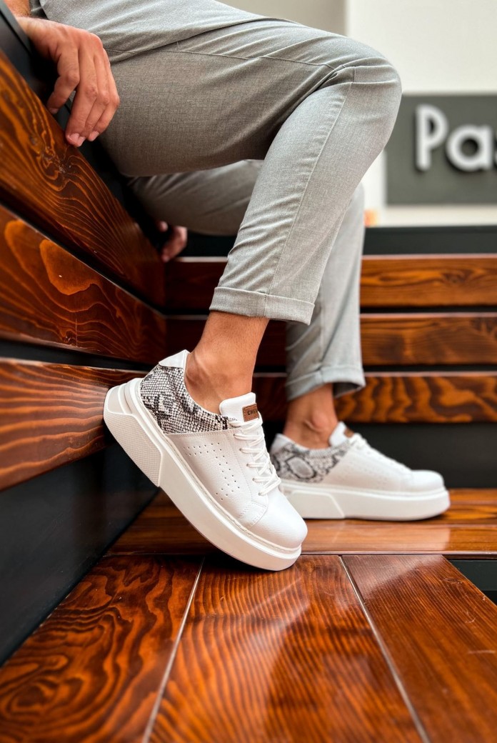 CH145 Sauerbergg Erkek Günlük Bağcıklı Cilt Spor Sneaker Ayakkabı CBT - Beyaz CH145 Sauerbergg Erkek Günlük Bağcıklı Cilt Spor Sneaker Ayakkabı CBT - Beyaz