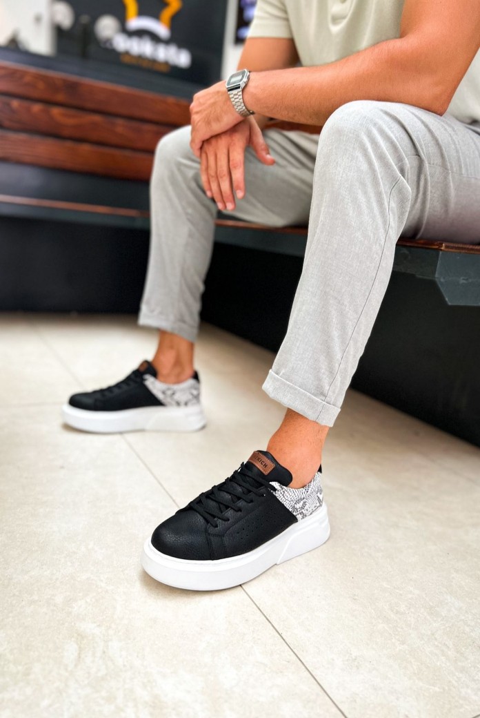 CH145 Sauerbergg Erkek Günlük Bağcıklı Cilt Spor Sneaker Ayakkabı CBT - Siyah CH145 Sauerbergg Erkek Günlük Bağcıklı Cilt Spor Sneaker Ayakkabı CBT - Siyah