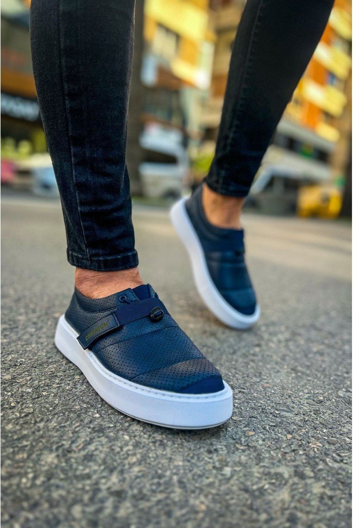 CH147 Dobeny Erkek Günlük Bağcıksız Cırtlı Cilt Spor Sneaker Ayakkabı CBT - Lacivert CH147 Dobeny Erkek Günlük Bağcıksız Cırtlı Cilt Spor Sneaker Ayakkabı CBT - Lacivert