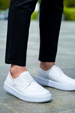 CH149 Changer Over Erkek Günlük Bağcıklı Cilt Klasik Ayakkabı CBT - Beyaz CH149 Changer Over Erkek Günlük Bağcıklı Cilt Klasik Ayakkabı CBT - Beyaz