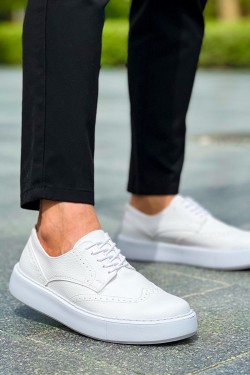 CH149 Changer Over Erkek Günlük Bağcıklı Cilt Klasik Ayakkabı CBT - Beyaz CH149 Changer Over Erkek Günlük Bağcıklı Cilt Klasik Ayakkabı CBT - Beyaz