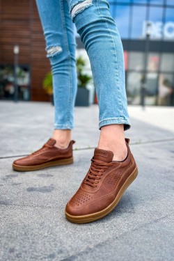 CH157 Retro Erkek Günlük Bağcıklı Krep Taban Cilt Spor Sneaker Ayakkabı CKT - Taba CH157 Retro Erkek Günlük Bağcıklı Krep Taban Cilt Spor Sneaker Ayakkabı CKT - Taba