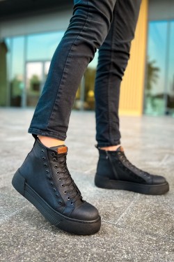CH167 Blazer Erkek Spor Günlük Bağcıklı ve Fermuarlı Cilt Bot CST - Siyah CH167 Blazer Erkek Spor Günlük Bağcıklı ve Fermuarlı Cilt Bot CST - Siyah