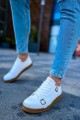 CH191 Side Buckle Erkek Günlük Bağcıklı Krep Taban Cilt Spor Sneaker Ayakkabı CKT - Beyaz CH191 Side Buckle Erkek Günlük Bağcıklı Krep Taban Cilt Spor Sneaker Ayakkabı CKT - Beyaz