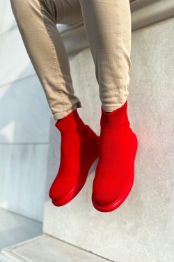 CH207 Maglieria-T Erkek Günlük Bağcıksız Triko Spor Sneaker Ayakkabı TKT - Kırmızı CH207 Maglieria-T Erkek Günlük Bağcıksız Triko Spor Sneaker Ayakkabı TKT - Kırmızı