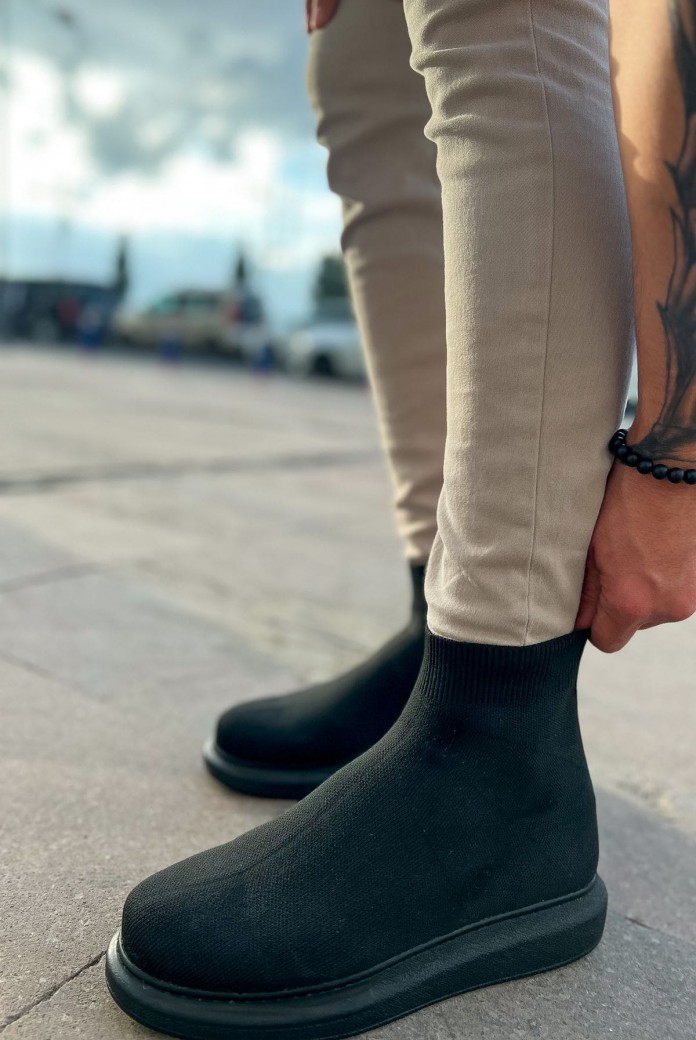 CH207 Maglieria-T Erkek Günlük Bağcıksız Triko Spor Sneaker Ayakkabı TST - Siyah CH207 Maglieria-T Erkek Günlük Bağcıksız Triko Spor Sneaker Ayakkabı TST - Siyah