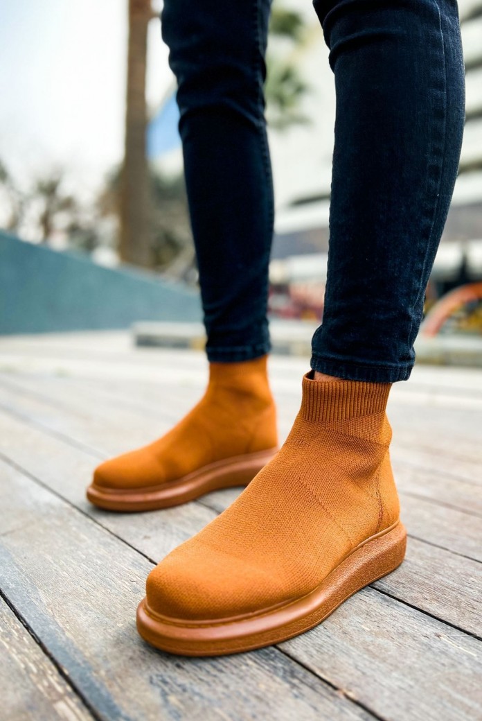 CH207 Maglieria-T Erkek Günlük Bağcıksız Triko Spor Sneaker Ayakkabı TTT - Taba CH207 Maglieria-T Erkek Günlük Bağcıksız Triko Spor Sneaker Ayakkabı TTT - Taba