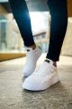 CH209 Vimini Erkek Günlük Bağcıklı Cilt Spor Sneaker Ayakkabı CBT - Beyaz