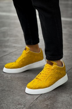 CH209 Vimini Erkek Günlük Bağcıklı Cilt Spor Sneaker Ayakkabı CBT - Sarı CH209 Vimini Erkek Günlük Bağcıklı Cilt Spor Sneaker Ayakkabı CBT - Sarı