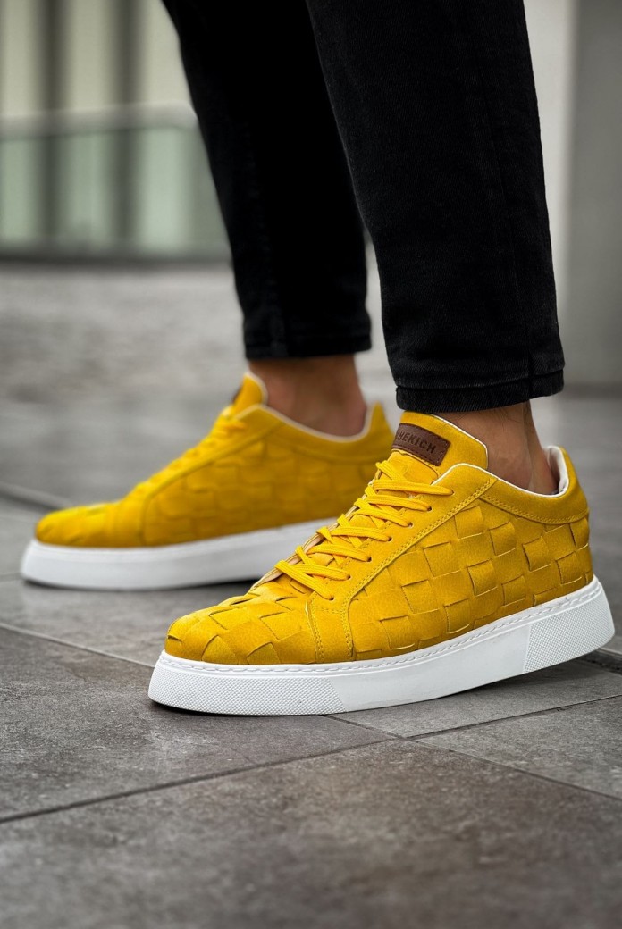 CH209 Vimini Erkek Günlük Bağcıklı Cilt Spor Sneaker Ayakkabı CBT - Sarı CH209 Vimini Erkek Günlük Bağcıklı Cilt Spor Sneaker Ayakkabı CBT - Sarı