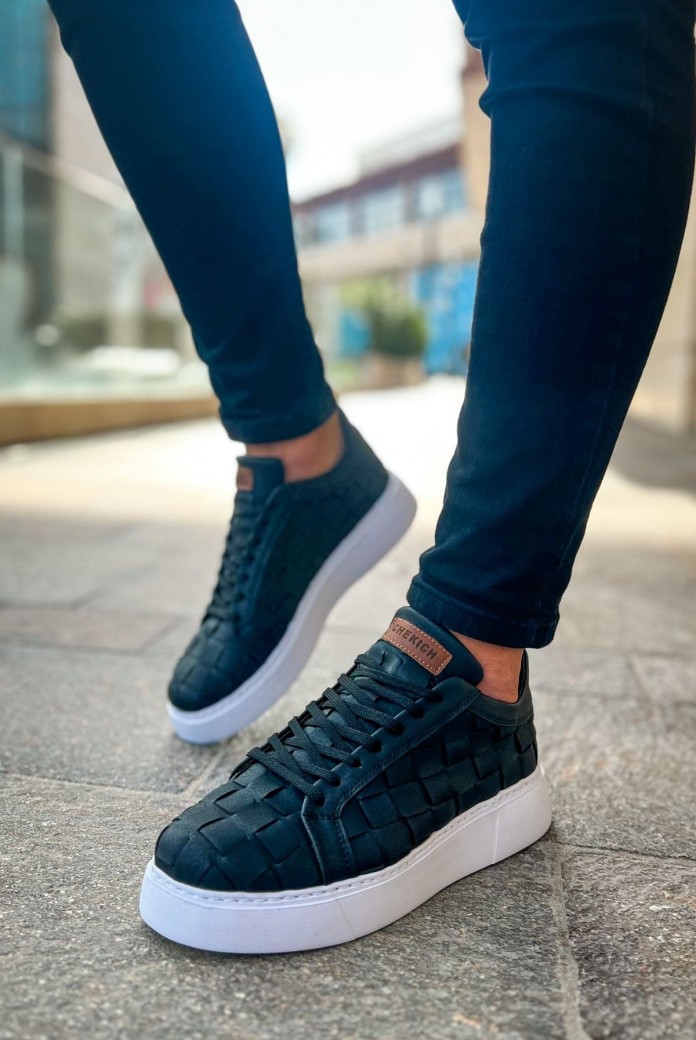 CH209 Vimini Erkek Günlük Bağcıklı Cilt Spor Sneaker Ayakkabı CBT - Siyah CH209 Vimini Erkek Günlük Bağcıklı Cilt Spor Sneaker Ayakkabı CBT - Siyah