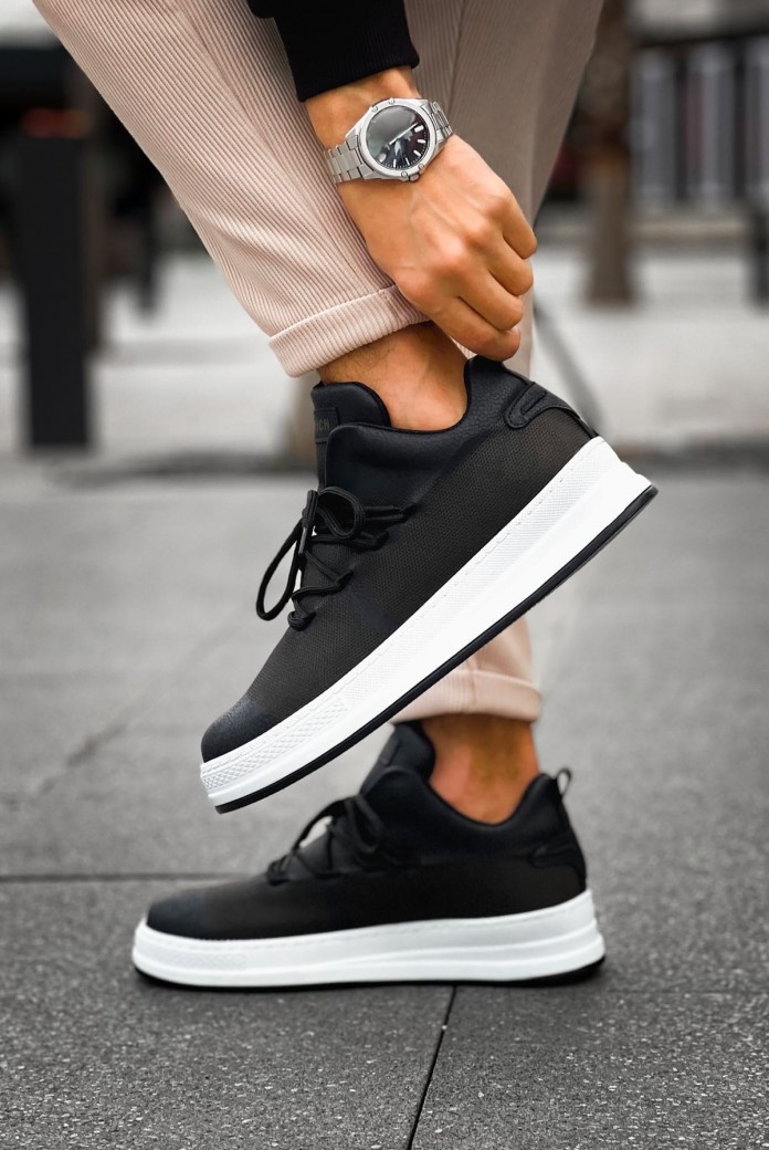 CH219 Laser Erkek Günlük Bağcıklı Cilt Spor Sneaker Ayakkabı CBT - Siyah CH219 Laser Erkek Günlük Bağcıklı Cilt Spor Sneaker Ayakkabı CBT - Siyah
