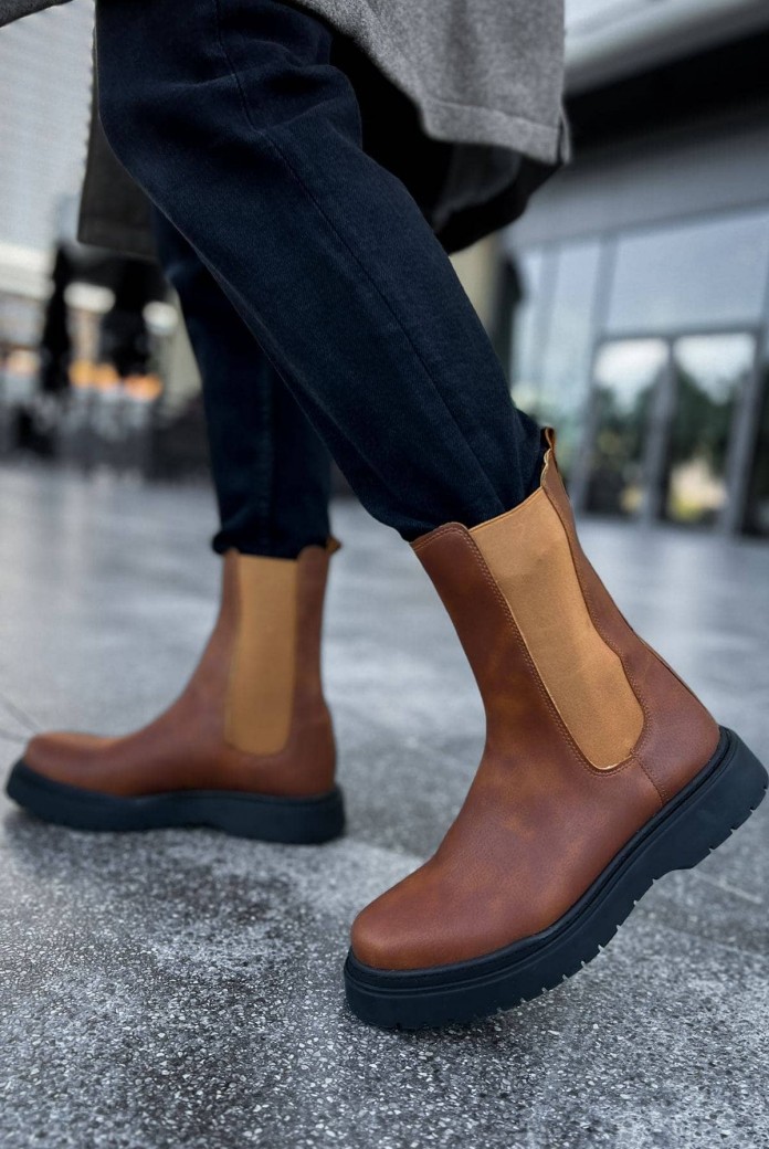 CH223 Alaska Erkek Spor Günlük Bağcıksız Cilt Bot CST - Taba CH223 Alaska Erkek Spor Günlük Bağcıksız Cilt Bot CST - Taba