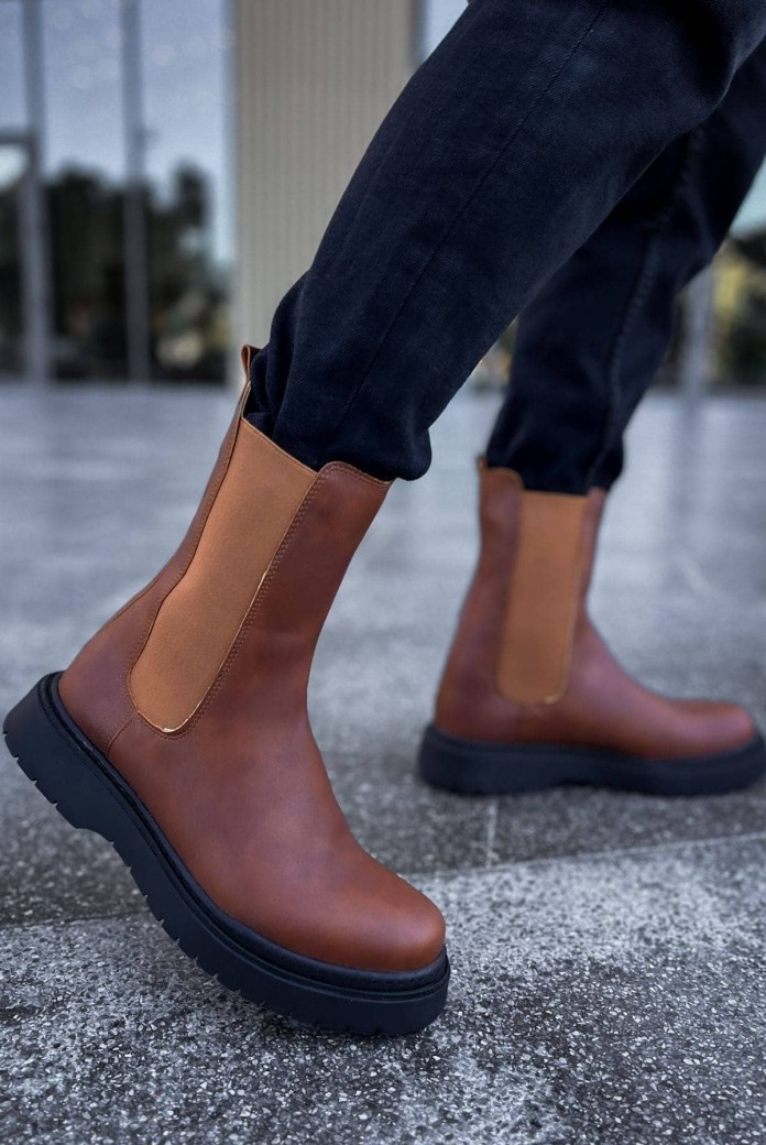 CH223 Alaska Erkek Spor Günlük Bağcıksız Cilt Bot CST - Taba CH223 Alaska Erkek Spor Günlük Bağcıksız Cilt Bot CST - Taba