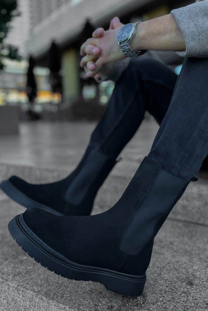 CH223 Alaska Erkek Spor Günlük Bağcıksız Süet Bot SST - Siyah CH223 Alaska Erkek Spor Günlük Bağcıksız Süet Bot SST - Siyah