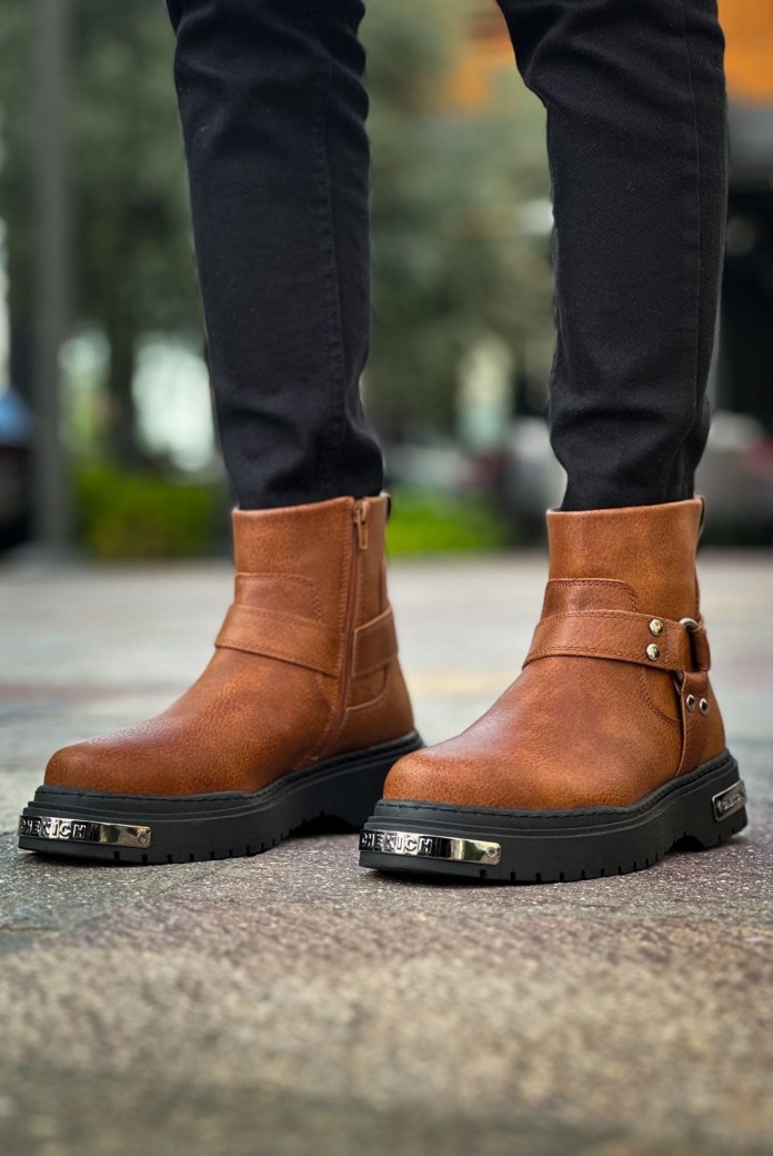 CH227 Yukon Erkek Spor Günlük Fermuarlı Cilt Bot CST - Taba CH227 Yukon Erkek Spor Günlük Fermuarlı Cilt Bot CST - Taba