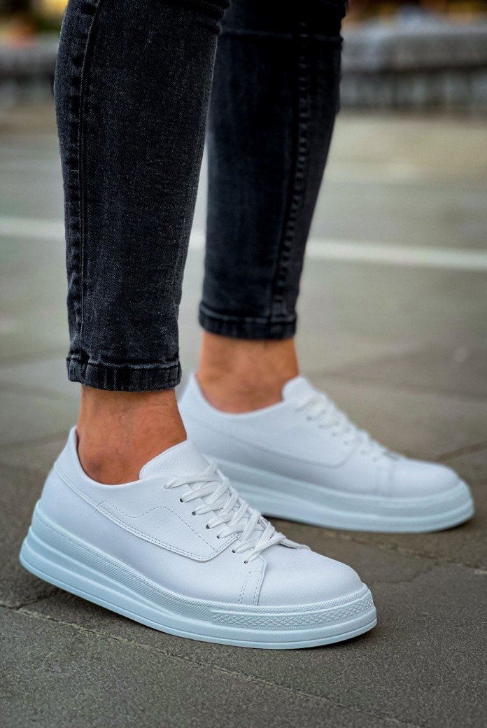 CH2401 Laiva Erkek Günlük Bağcıklı Cilt Spor Sneaker Ayakkabı CBT - Beyaz CH2401 Laiva Erkek Günlük Bağcıklı Cilt Spor Sneaker Ayakkabı CBT - Beyaz