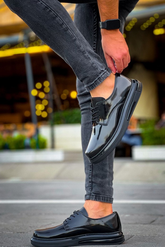 CH2403 Clasico Erkek Günlük Bağcıklı Rugan Klasik Ayakkabı RST - Siyah CH2403 Clasico Erkek Günlük Bağcıklı Rugan Klasik Ayakkabı RST - Siyah