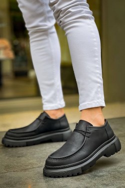 CH2404 Castle Erkek Günlük Bağcıklı Cilt Klasik Ayakkabı CST - Siyah CH2404 Castle Erkek Günlük Bağcıklı Cilt Klasik Ayakkabı CST - Siyah