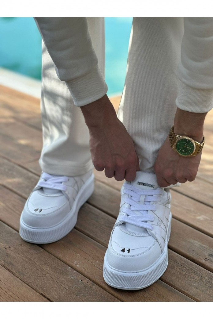 CH2407 Star-X Erkek Günlük Bağcıklı Cilt Spor Sneaker Ayakkabı CBT - Beyaz CH2407 Star-X Erkek Günlük Bağcıklı Cilt Spor Sneaker Ayakkabı CBT - Beyaz